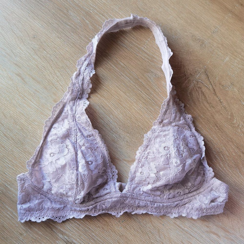 Bralette Lace Halter Blush Spring